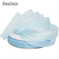 Лента капроновая 10мм Realtex цв.0280 голубой