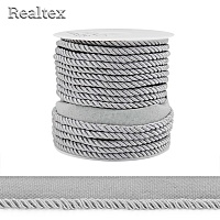 Кант витой мебельный Realtex 4мм (18,3м) цв.24 серый