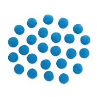 Помпоны для рукоделия 20мм AR079 цв.42 синий