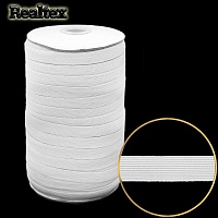 Резинка-вздержка Realtex Тайвань 10мм (91м) цв.белый