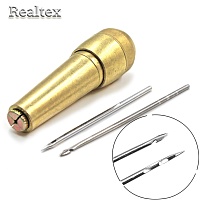 Шило Realtex 3мм разборное с 2 насадками (крючок, шило с ушком)
