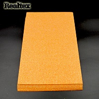 Фоамиран глиттерный Realtex 2мм цв.19/1 светло-оранжевый