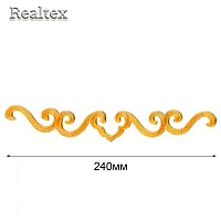 Термоаппликации орнамент Реалтекс R-2131 цв.золото