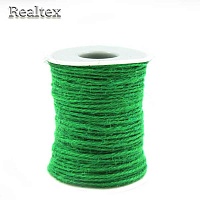 Шнур льняной для рукоделия Реалтекс 2мм цв.зеленый