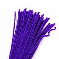 Проволока "Синель" RS для творчества d-6мм 30см (100шт) цв.А-33 тёмно-фиолетовый