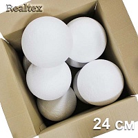 Заготовка для декорирования Шар 24см (8шт) (пенопласт пористый)