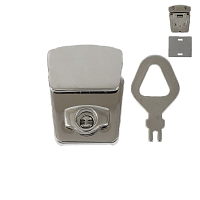 Замок портфельный К 5363 30*45мм цв.никель