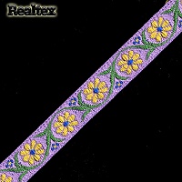 Тесьма жакардовая 18мм 1851 рис.9314 (10м) цв.сиреневый