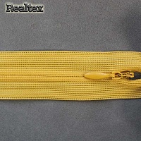  Молния потайная Т.3 20см цв.123 горчица