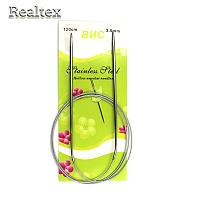 Спицы металл круговые на тросике Реалтекс 120см №3,0 (10шт) 