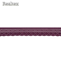 Кружево стрейч  25мм TBY 8028 цв.076 сливовое вино