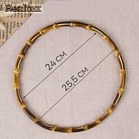 Кольцо для макраме 9898307 дерево 255мм цв.бамбук