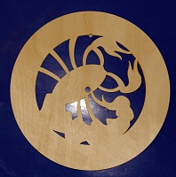 Заготовка для декорирования деревянная Циферблат "зодиак "Скорпион" 24см