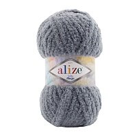 Пряжа Alize "Softy Mega" (100гр) цв.119 серое небо