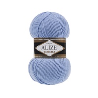 Пряжа Alize "Lana Gold" (100гр) цв.040 голубой