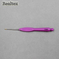 Крючок вязальный пластиковый RS 1,5мм с золотым крючком