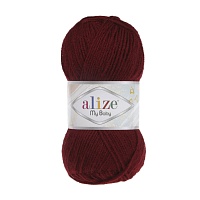 Пряжа Alize "My Baby" (50гр) цв.057 бордовый