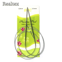 Спицы металл круговые на тросике Реалтекс 120см №2,5 (10шт) 