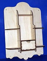 Заготовка для декорирования деревянная Полочка №13 с ящиком 39*56*10см