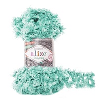 Пряжа Alize "Puffy Fur" (100гр) цв.6119 ментол