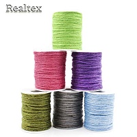 Набор льняных шнуров для рукоделия Реалтекс 2мм (6шт*45,7м) цв.ассорти