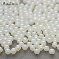Бусины без отверстия Реалтекс 4мм 500гр цв.01 молочный