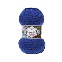 Пряжа Alize "Burcum Klasik" (100гр) цв.141 василёк