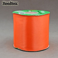 Лента атласная 75мм Реалтекс (27,4м) цв.ID 3070 оранжевый