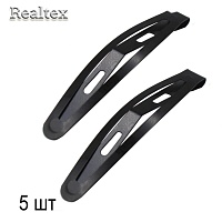 Заготовка для заколок "R" цельноштампованная 80мм (5шт) цв.черный