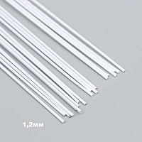 Проволока для флористики PGW-1,2 40см d-1,2мм (12шт) цв.белый