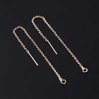 Основа для пусет 9770153 протяжка с цепочкой (пара) цв.золото 