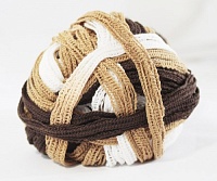 Пряжа "Оливия" (0,5кг) цв.0331 бежев./коричнев/белый