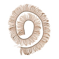 Ресницы для кукол 12мм EYL-4 (20шт) цв.светло-русый