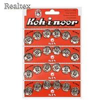 Кнопка пришивная Koh-i-noor №7 цв.никель 