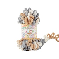 Пряжа Alize "Puffy COLOR" (100гр) цв.6395