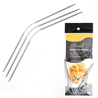 Спицы носочные гибкие с металлическим тросиком Maxwell d=2,5мм 21см 