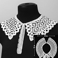 Воротнички TBY 13/191 матовая нить цв.белый
