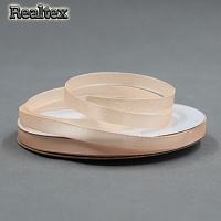 Лента атласная 6мм Realtex (27,4м) цв.007 св.персиковый