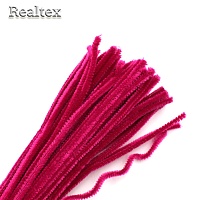 Проволока "Синель" RS для творчества d-6мм 30см (100шт) цв.А-30 тёмная фуксия