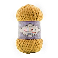 Пряжа Alize "Velluto" (100гр) цв.002 шафран