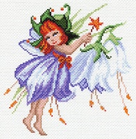 Рисунок на канве МП 28х37 №1636 "Фея колокольчик"