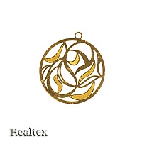 Украшение филигранное "Zlatka" FDP-019 "круг" цв.золото