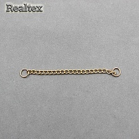 Вешалка-цепочка для одежды RS 110мм цв.золото