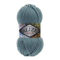 Пряжа Alize "Burcum Klasik" (100гр) цв.164 голубое озеро