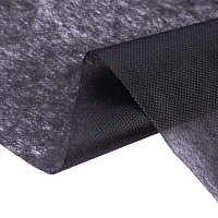 Флизелин не клеевой Gamma G-721-0 18г/кв.м ш.100см (100м) цв.чёрный