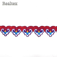 Тесьма клеевая Realtex 2816 40мм цв.2 mix