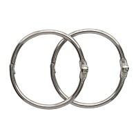 Кольца для альбомов 35мм 5AS-105 цв.серебро