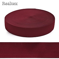 Резинка вязаная Realtex  40мм (40м) цв.F178 бордовый
