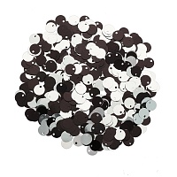 Двусторонние "Астра" (10гр) 6мм цв.2406 чёрный/серебро