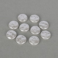 Бусины декоративные "Zlatka" WDB-09 круглая плоская под жемчуг 16мм (10шт) цв.01 